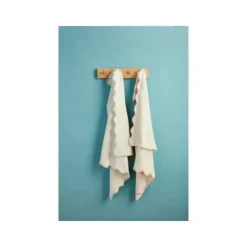 Mud Pie Blankets & Quilts*- Blue Scallop Chenille Blanket