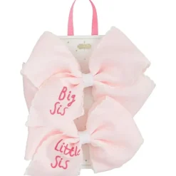 Mud Pie Big & Little Sister*- Children's Girl Pink Sisters Bows