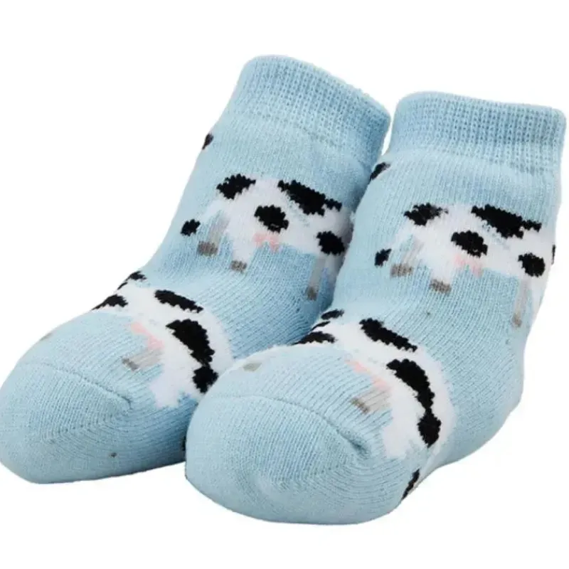Mud Pie Baby Gloves & Socks*- Cow Rattle Toe Sock Set