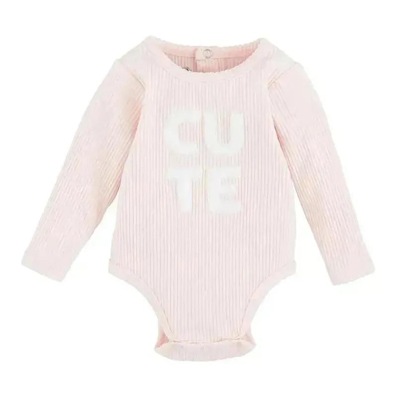 Mud Pie Baby Onesies & Bodysuits*- Cute Crawler Set, Pink