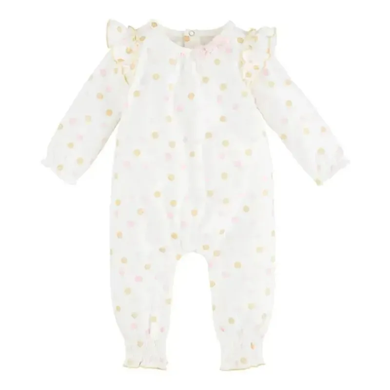 Mud Pie Baby One-Pieces*- Dot Ruffle One-Piece