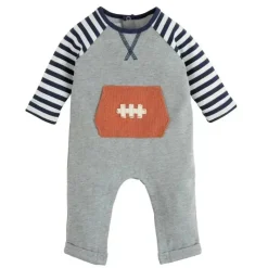 Mud Pie Baby One-Pieces*- Football Pocket One-Piece