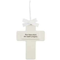 Mud Pie Baptism*- For This Child Keepsake Cross