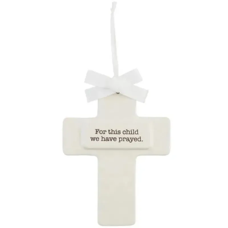 Mud Pie Baptism*- For This Child Keepsake Cross