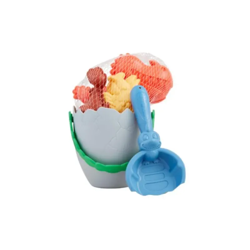 Mud Pie Baby Sets*- Grey Dino Egg Beach Set