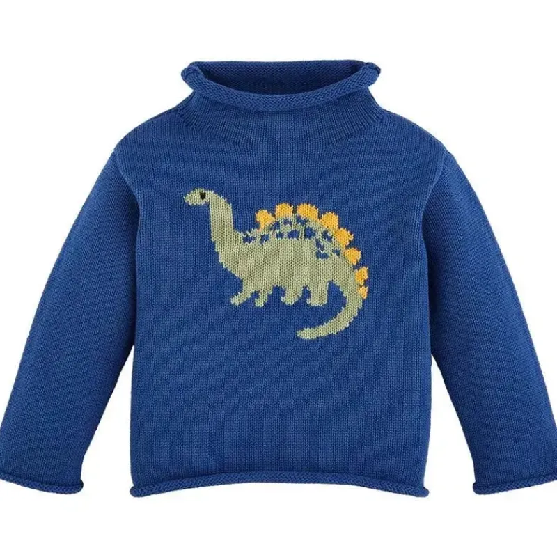 Mud Pie Baby Coats, Sweaters & Jackets*- Kids Children Dino Rollneck Sweater, 12-18 Months