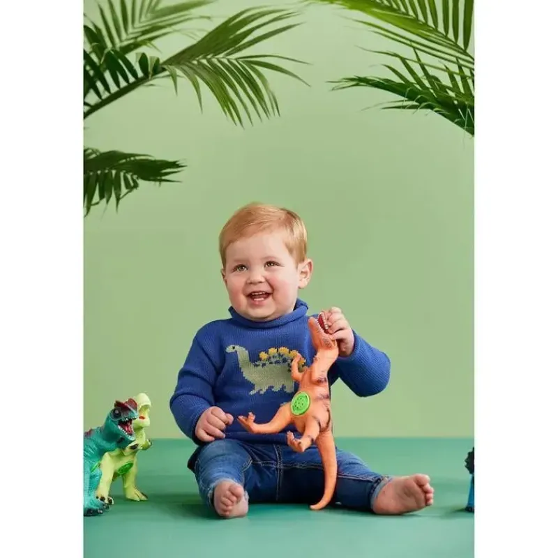 Mud Pie Baby Coats, Sweaters & Jackets*- Kids Children Dino Rollneck Sweater, 4T-5T