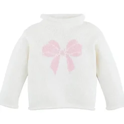 Mud Pie Baby Coats, Sweaters & Jackets*- Kids Children's Bow Rollneck Sweater, 4T-5T