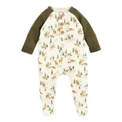 Mud Pie Baby Sleepwear*- Little Deer Ditsy Sleeper, 3-6 Months