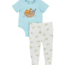 Mud Pie Baby Sets*- Noah's Ark Crawler & Pant Set
