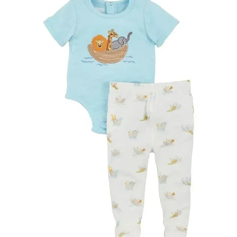 Mud Pie Baby Sets*- Noah's Ark Crawler & Pant Set
