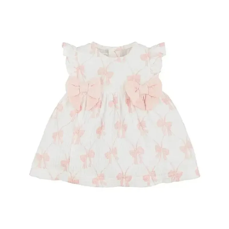 Mud Pie Dresses|Baby Dresses & Skirts*- Pink Bow Baby Dress