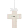 Mud Pie Baptism*- Pink Ceramic Keepsake Cross