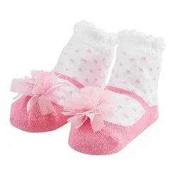 Mud Pie Baby Gloves & Socks*- Pink Puff Mary Jane Socks
