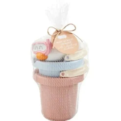 Mud Pie Water Toys*- Pink Stacking Bath Bucket Set
