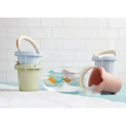Mud Pie Water Toys*- Pink Stacking Bath Bucket Set