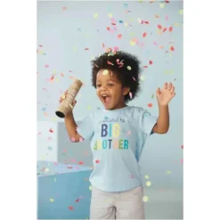 Mud Pie Gender Reveal*- Promoted To Big Brother Shirt Set, Blue