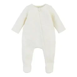 Mud Pie Baby Sleepwear*- Quilted Heart Sleeper, Ivory, 0-3 Months