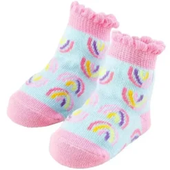 Mud Pie Baby Gloves & Socks*- Rainbow Baby Girl Socks, 0/12M