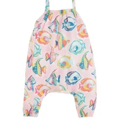 Mud Pie Baby One-Pieces*- Rainbow Fish Longall, 3/6M