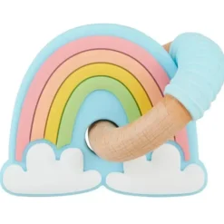 Mud Pie Rattles & Teethers*- Rainbow Ring Silicone Teether