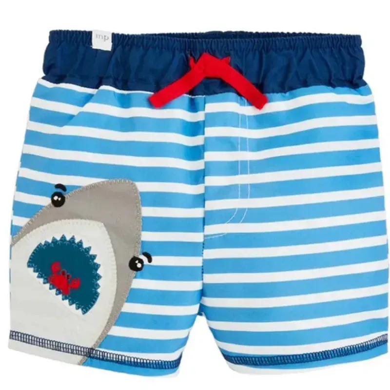 Mud Pie Baby Swimming Clothes*- Shark Applique Swim Trunks
