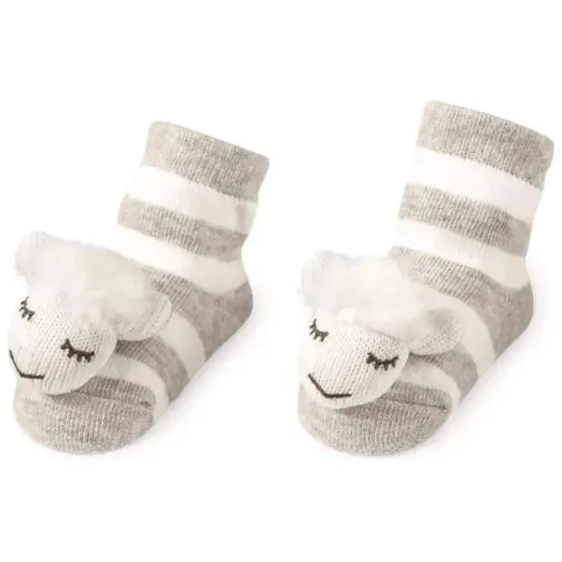 Mud Pie Baby Gloves & Socks*- Sheep Rattle Toe Socks