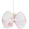 Mud Pie Baby Hair Accessories*- Toddler Girl Cake Slice Embroidered Bow