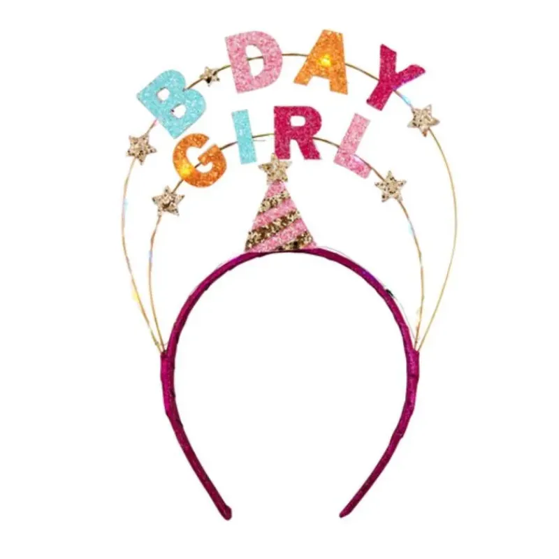 Mud Pie Baby Hair Accessories*- Toddler Girl Light Up Bday Girl Headband