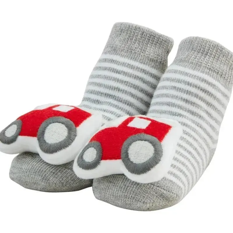 Mud Pie Baby Gloves & Socks*- Tractor Rattle Toe Sock Set