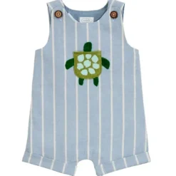 Mud Pie Baby One-Pieces*- Turtle Pocket Jon Jon, 3/6M