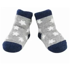 Mud Pie Baby Gloves & Socks*- White Chenille Star Baby Sock