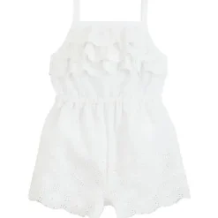 Mud Pie Baby One-Pieces*- White Eyelet Baby Romper