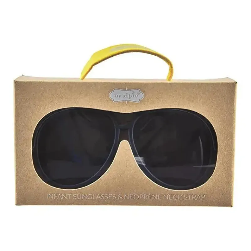 Mud Pie Sunglasses*Baby Navy Aviator Boy Sunglasses with Strap