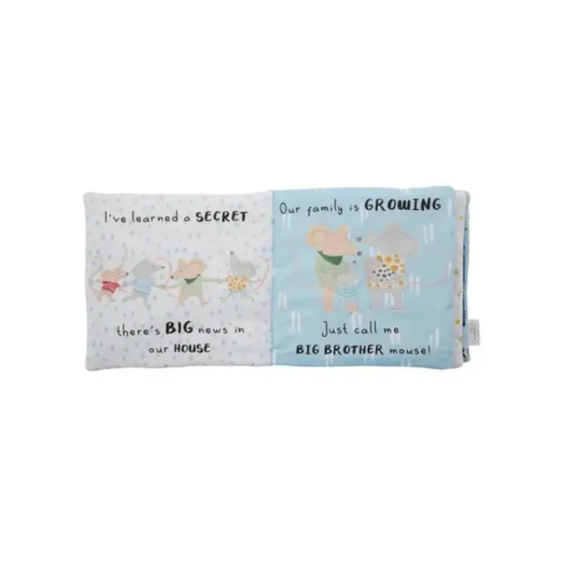 Mud Pie Books For Babies|Big & Little Brother*Big Brother Book & Pin Set Blue
