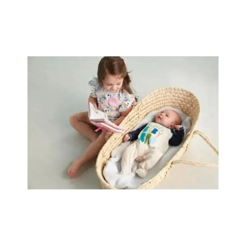 Mud Pie Books For Babies|Big & Little Sister*Big Sister Book & Pin Set Pink