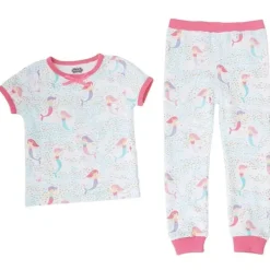 Mud Pie Baby Sleepwear*Mermaid Print Two-Piece Pajama Set