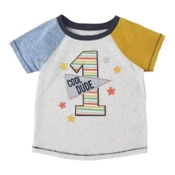 Mud Pie Baby Milestone|Birthday Party*1st Birthday Boy Tee
