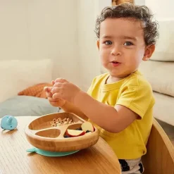 Munchkin Suction Plates & Bowls|Dishes, Utensils & Food Containers*- Bambou Divided Suction Plate