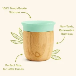 Munchkin Straw, Sippy & Training Cups|Dishes, Utensils & Food Containers*- Bambou Open Training Cup for Babies