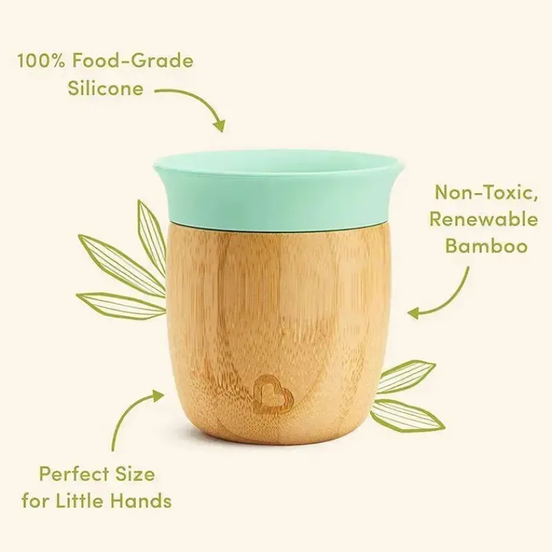 Munchkin Straw, Sippy & Training Cups|Dishes, Utensils & Food Containers*- Bambou Open Training Cup for Babies
