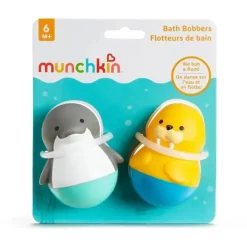 Munchkin Bath Toys*- Bath Bobbers Mold Free Baby and Toddler Bath Toy, Dolphin/Walrus