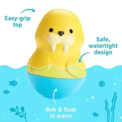 Munchkin Bath Toys*- Bath Bobbers Mold Free Baby and Toddler Bath Toy, Dolphin/Walrus