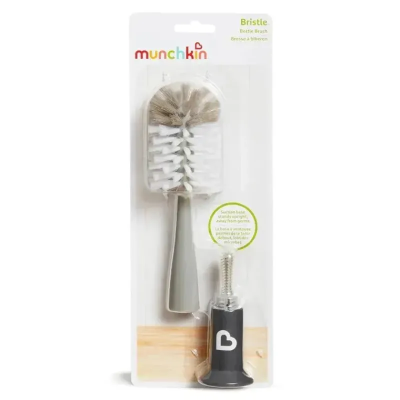Munchkin Utensils & Accessories|Dishes, Utensils & Food Containers*- Bristle Bottle Brush, Modern Design, Assorted