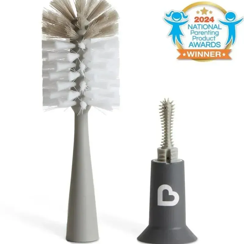 Munchkin Utensils & Accessories|Dishes, Utensils & Food Containers*- Bristle Bottle Brush, Modern Design, Assorted