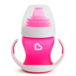 Munchkin Straw, Sippy & Training Cups|Dishes, Utensils & Food Containers*- Gentle 4Oz Transition Cup, Pink