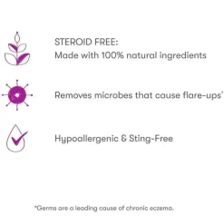 Munchkin Skin Treatments*- HYP03 No Rub Eczema Spray with Hypochlorous, Award Winning 100% Natural, Steroid free, 600 Sprays