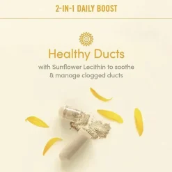 Munchkin Postpartum|Maternity Health & Wellness*- Milkmakers Daily Boost 2-in-1 Lactation Supplements for Breastfeeding