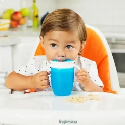 Munchkin Straw, Sippy & Training Cups|Dishes, Utensils & Food Containers*2019 Miracle 360° Trainer Cup 7 oz, Assorted Colors (Pink&Purple or Blue&Green), 2-Pack