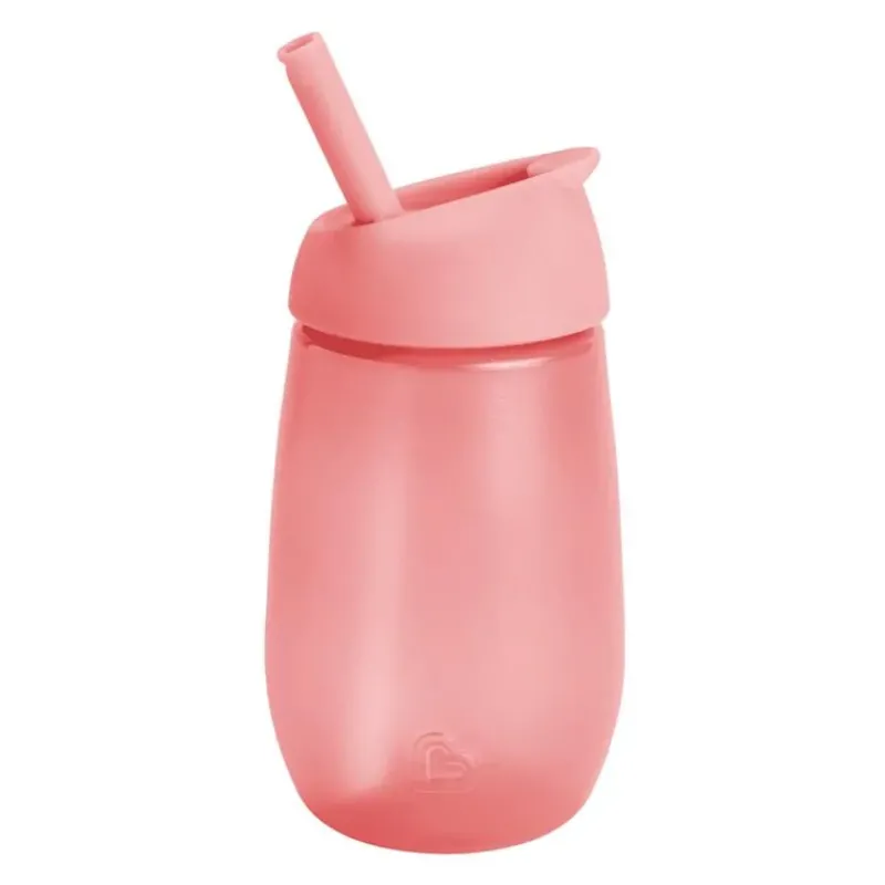 Munchkin Straw, Sippy & Training Cups|Dishes, Utensils & Food Containers*- 10Oz Simple Clean Straw Cup - Light Pink